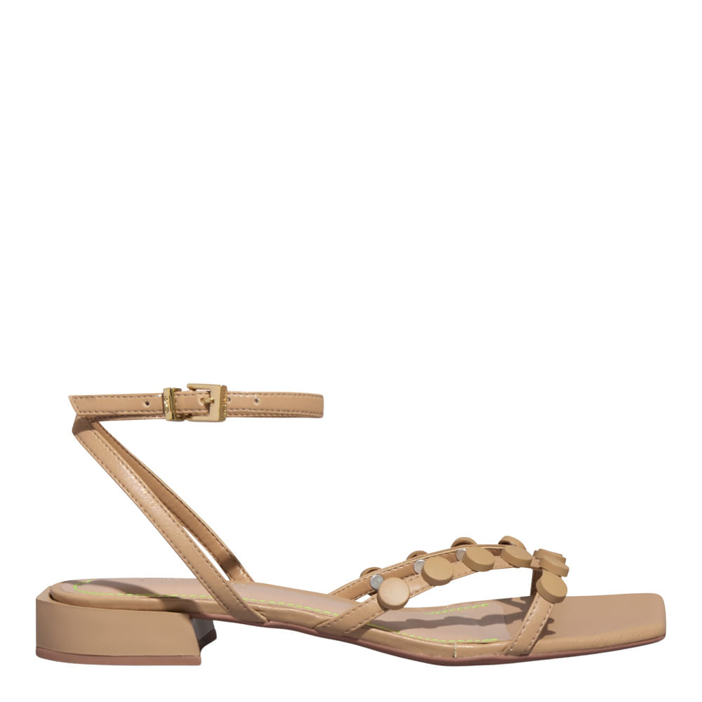 Sandália Napa Soft Palha