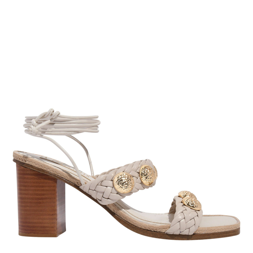 Sandália Napa Soft Off White Amarração