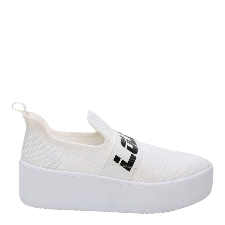 Tênis slip on knit lolla sport branco - santalolla