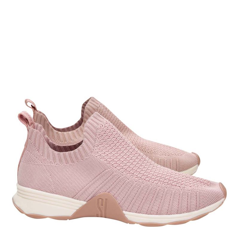Tênis knit lolla sport rosa - santalolla
