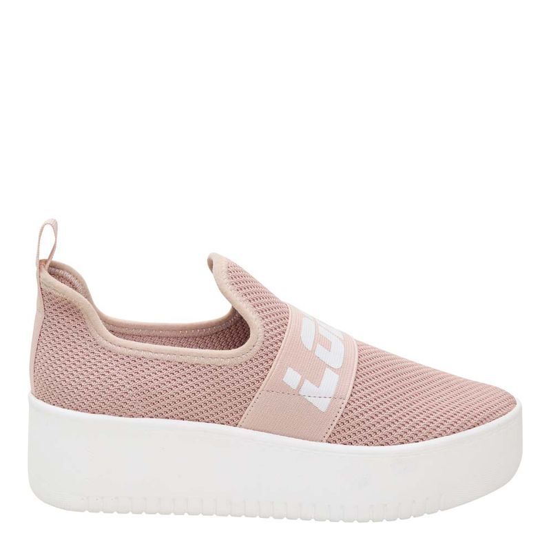 Tênis slip on knit lolla sport rosa - santalolla