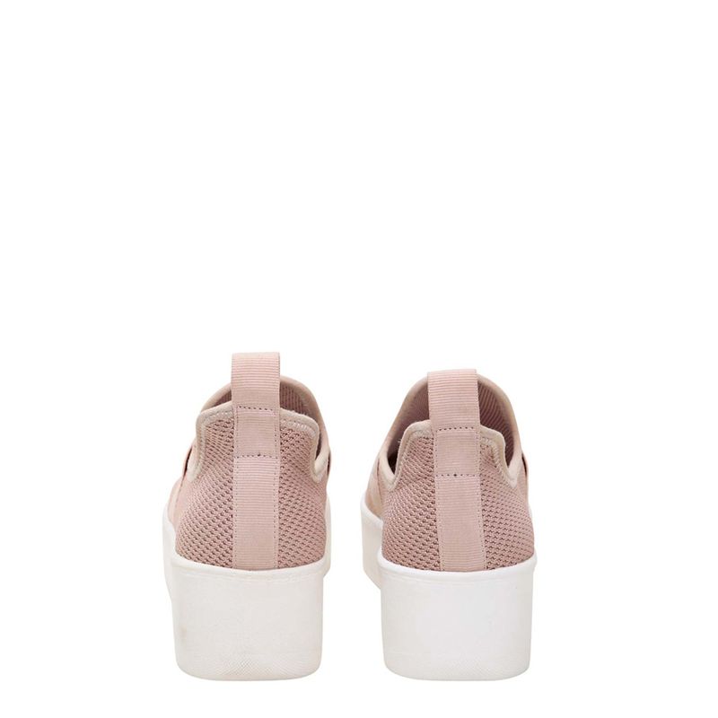Tênis slip on knit lolla sport rosa - santalolla