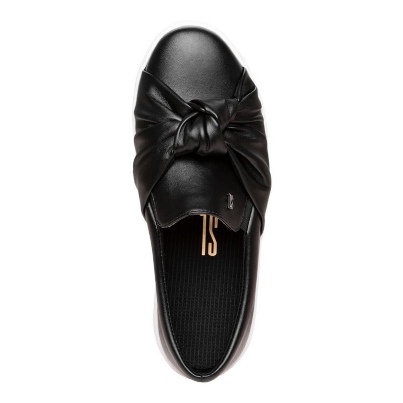 Tênis slip on santorine nó preto - santalolla