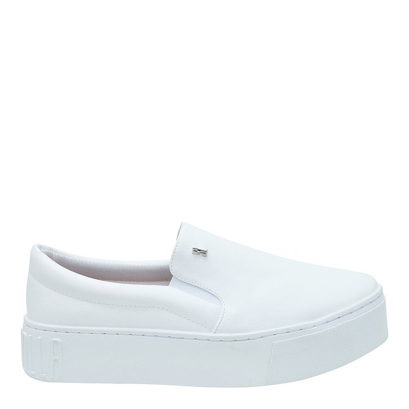 Tênis slip on new pele branco - santalolla