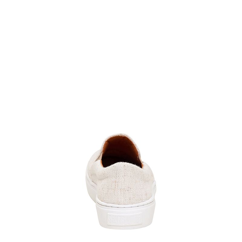 Tênis Slip On Gante em Linho Cor Areia Santa Lolla