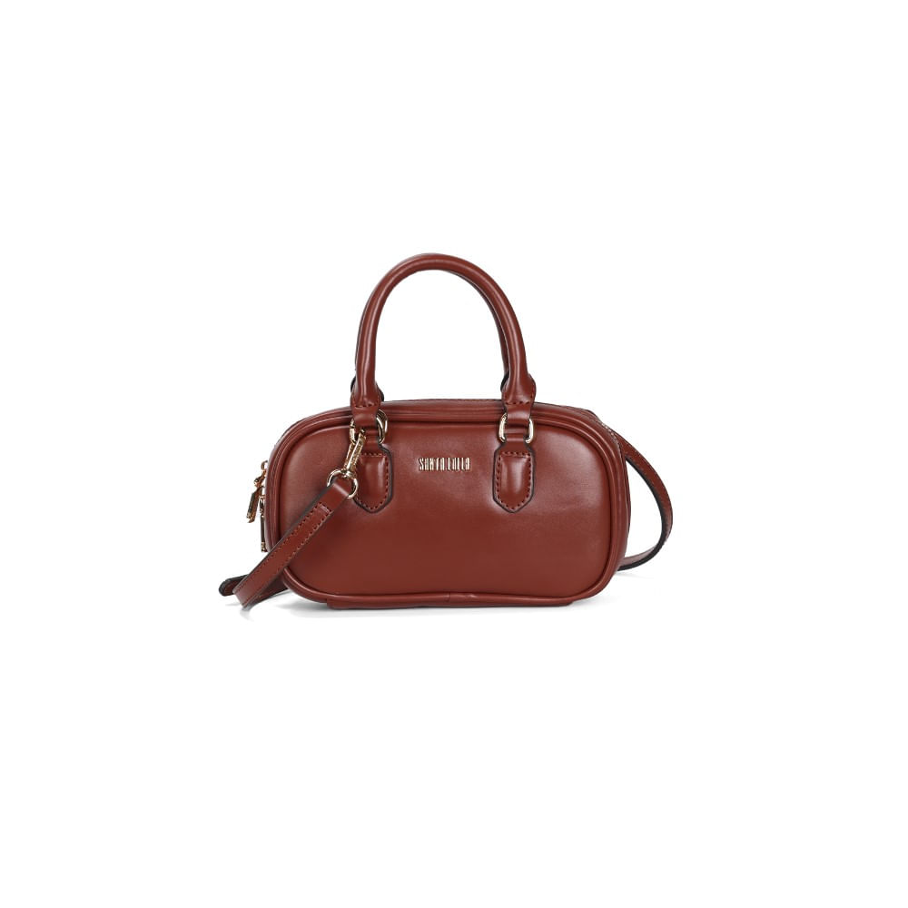 Bolsa Pequena Soft Transversal Marrom