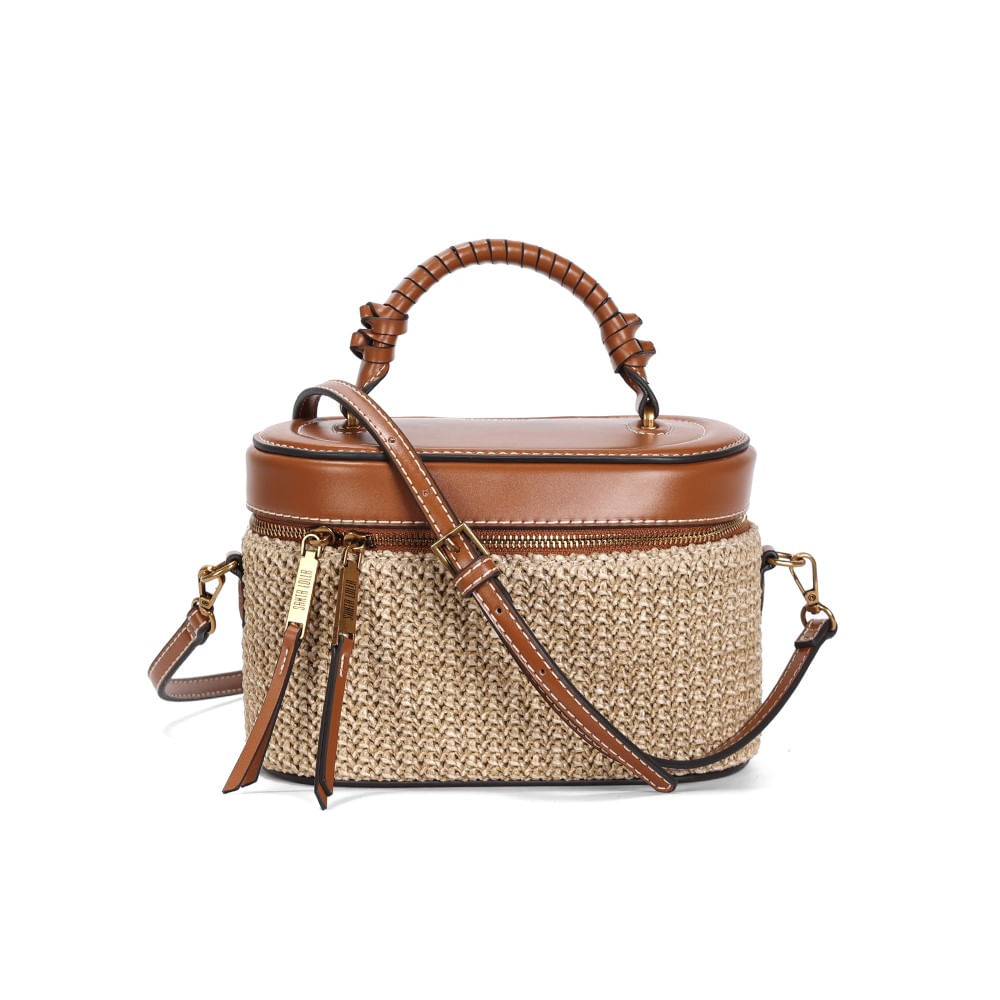 Bolsa Mini Bag Tramado Caramelo Transversal