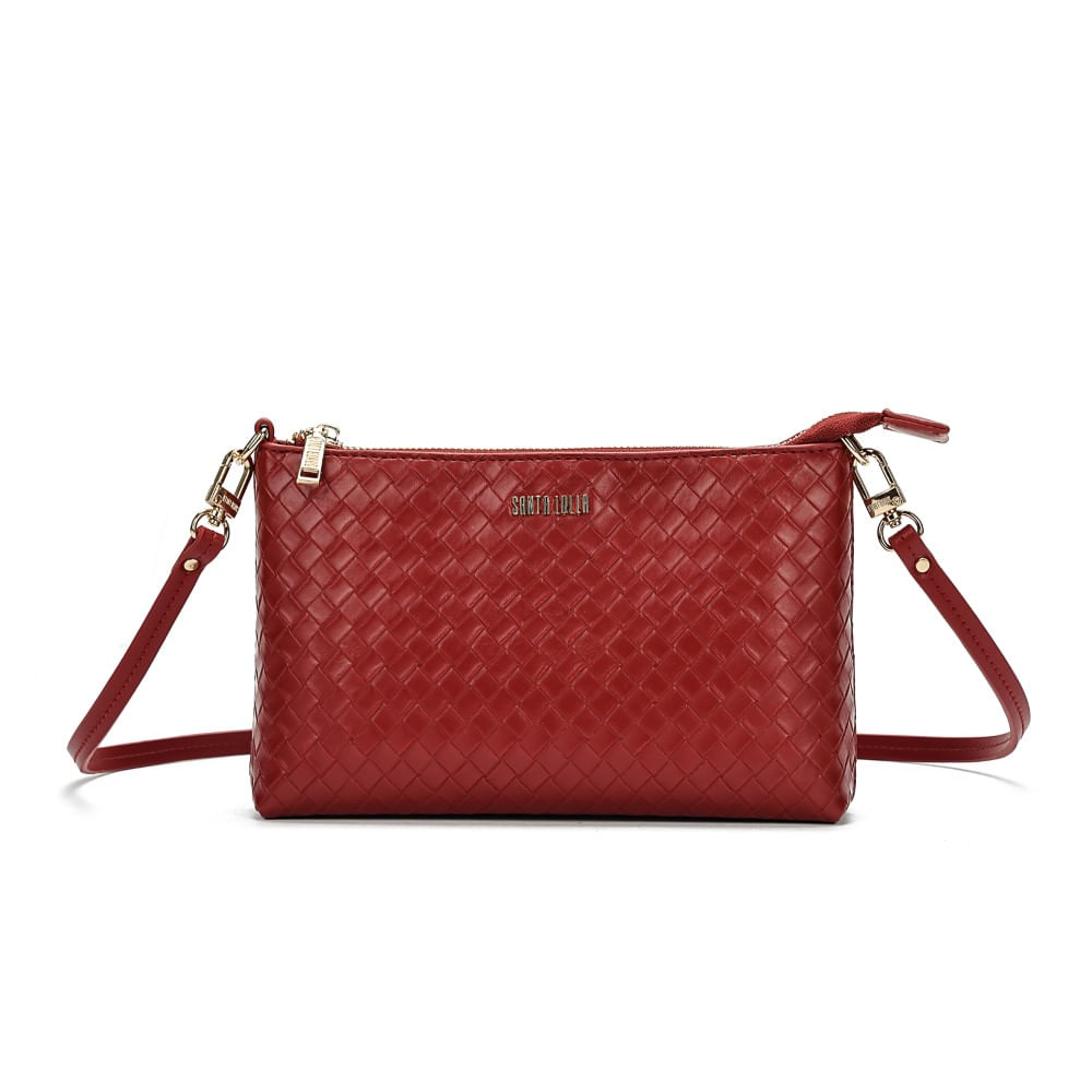Clutch Soft Vermelha Ruby Alça Transversal