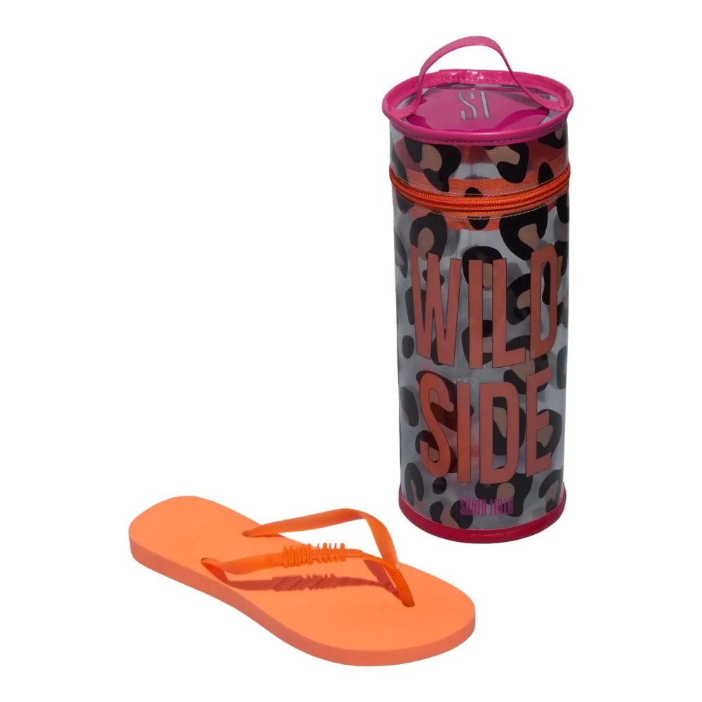 Kit Chinelo Borracha Laraja Neon E Necessarie