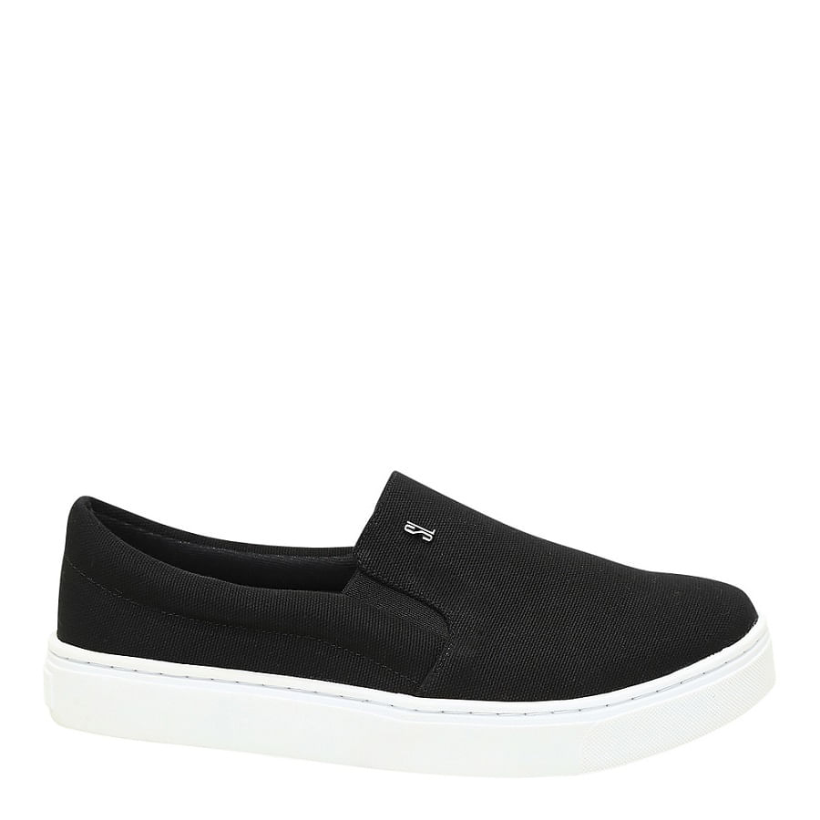 Tênis Slip On Lona Preto
