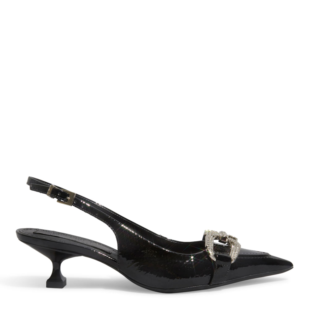 Scarpin verniz glossy preto