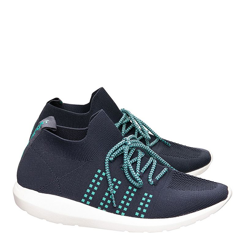 Tênis lolla sport knit cadarço azul - santalolla