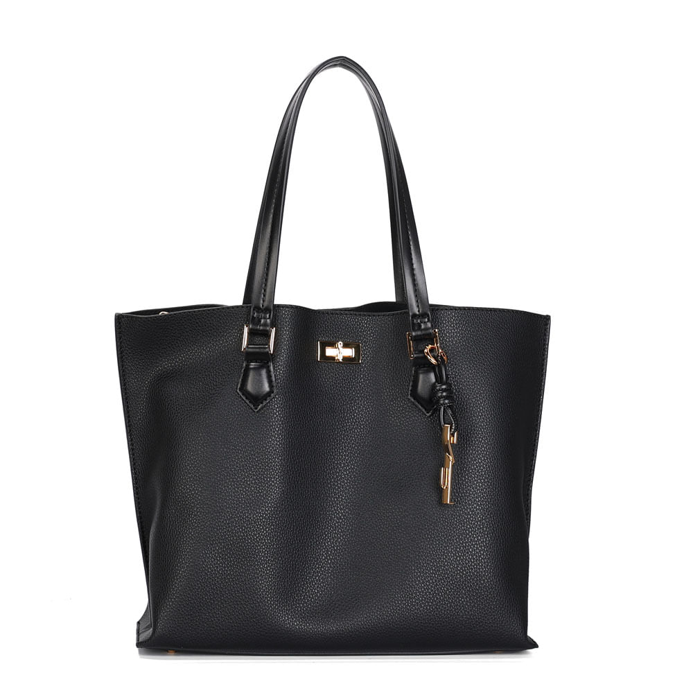 Bolsa Shopper Floater Alça De Ombro Preta