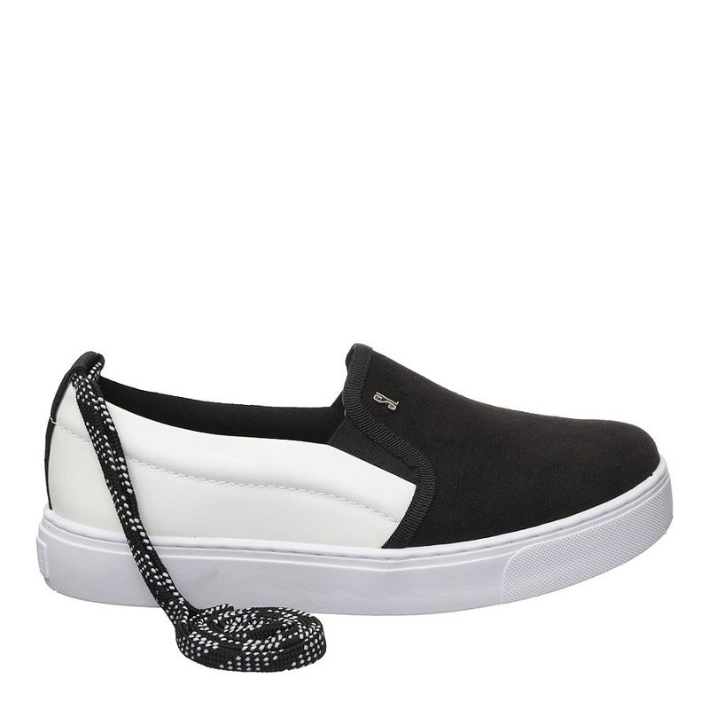 slip on santa lolla preto camurça