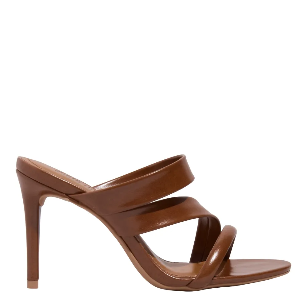 Mule Napa Marrom Salto Alto Fino