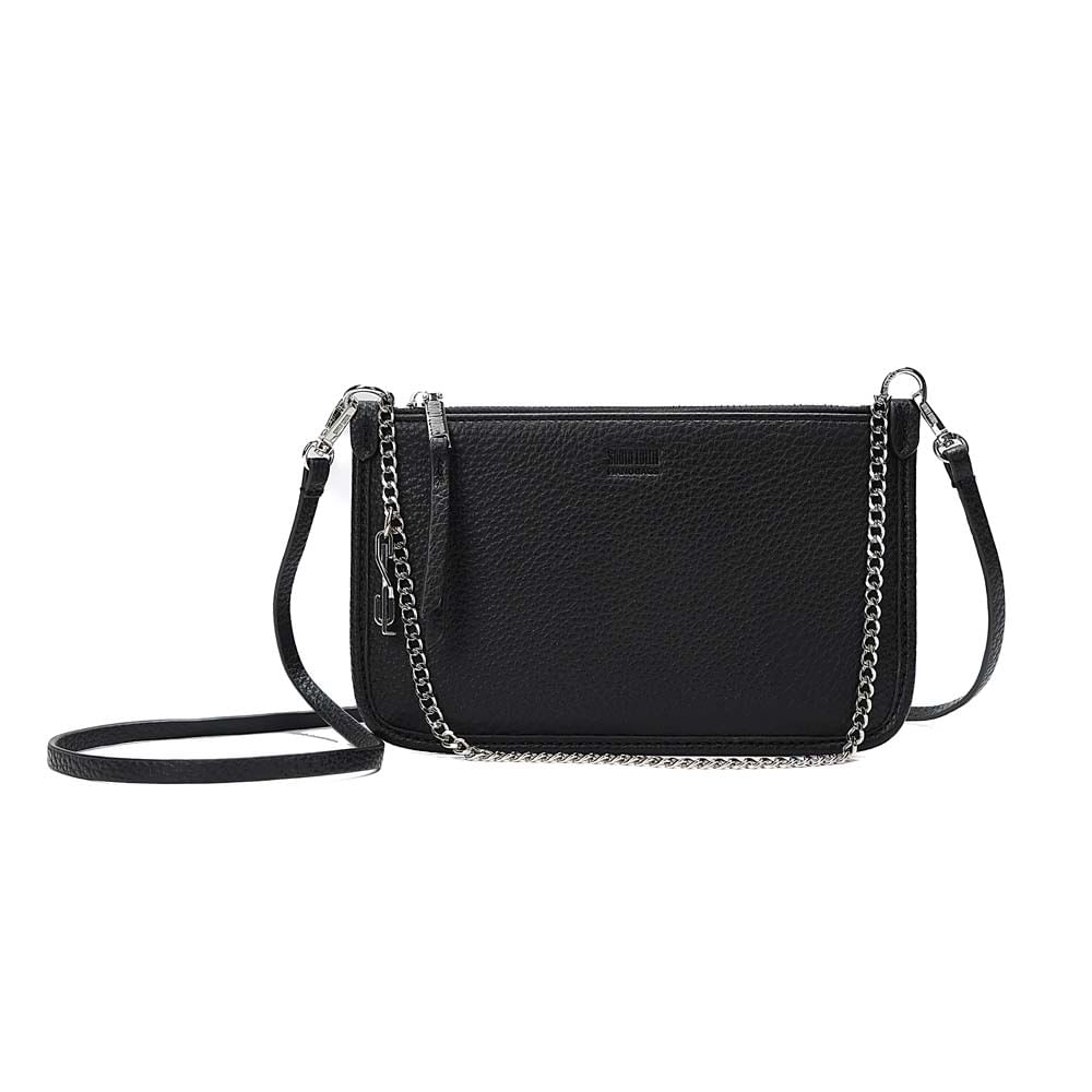 Bolsa Clutch Floater Preta Alça Transversal