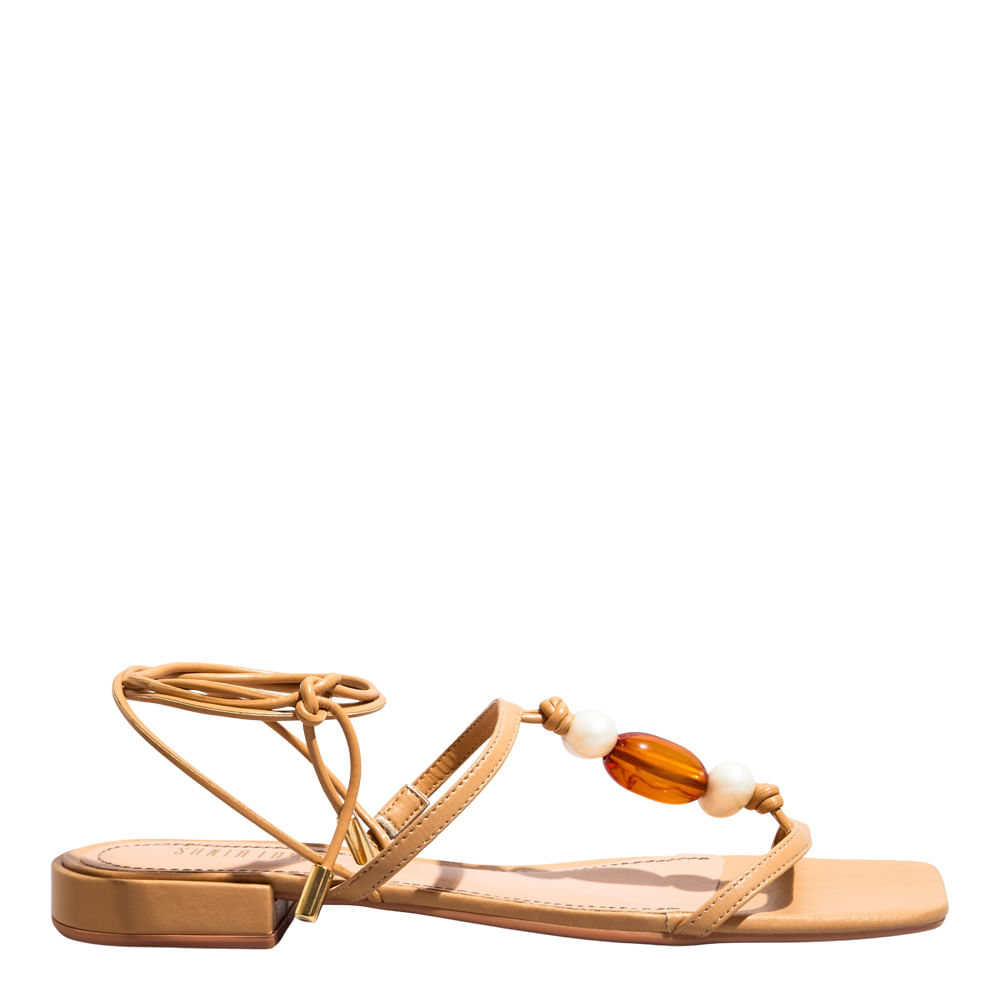 Rasteira Napa Soft Palha