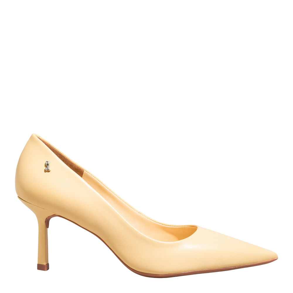 Scarpin Couro Pelica Soft Buttercream