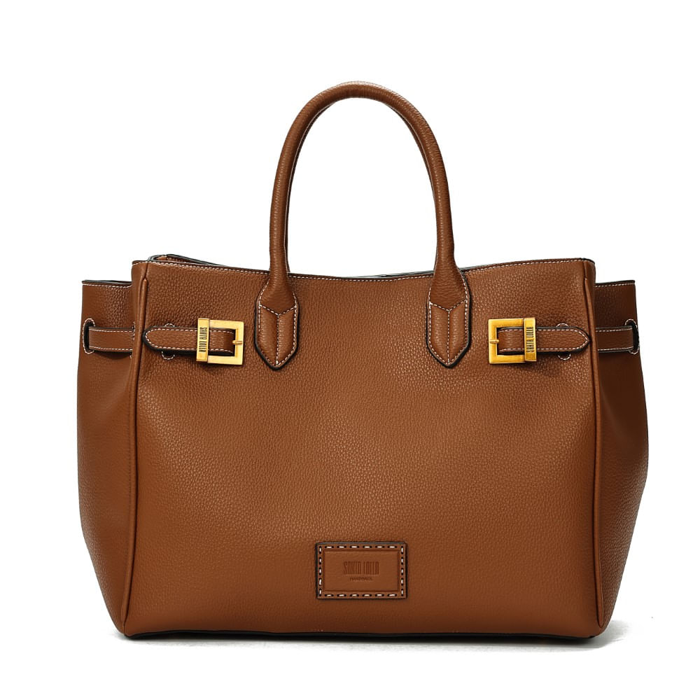 Bolsa Tote Grande Floater Caramelo Alça de Ombro