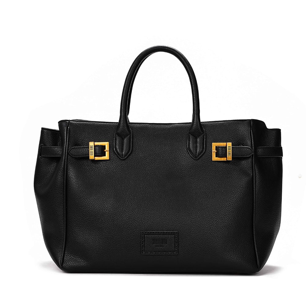Bolsa Tote Grande Floater Preto Alça de Ombro