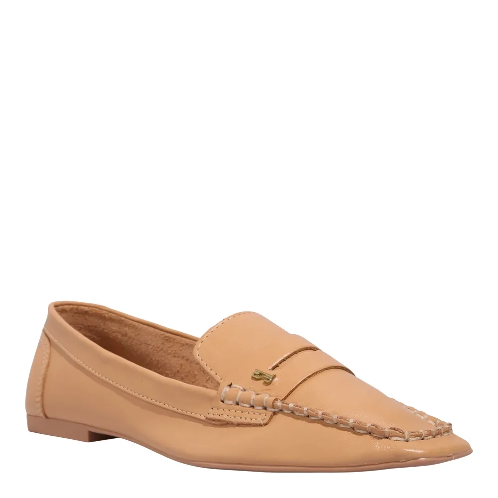 Mocassim Couro Nobre Soft Doce De Leite