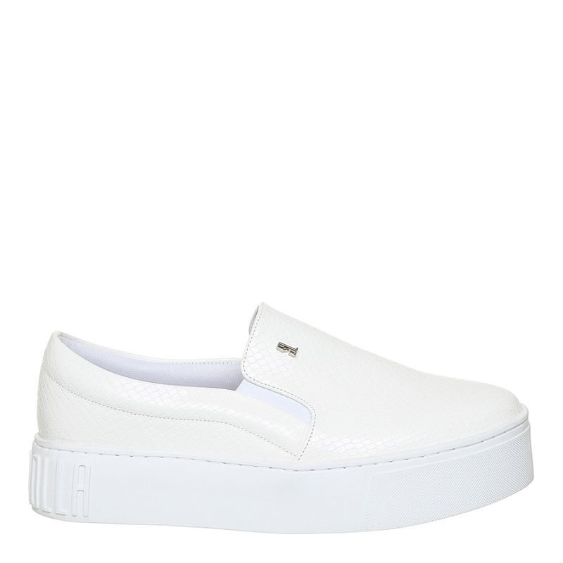 Tênis slip on cobra branco - santalolla