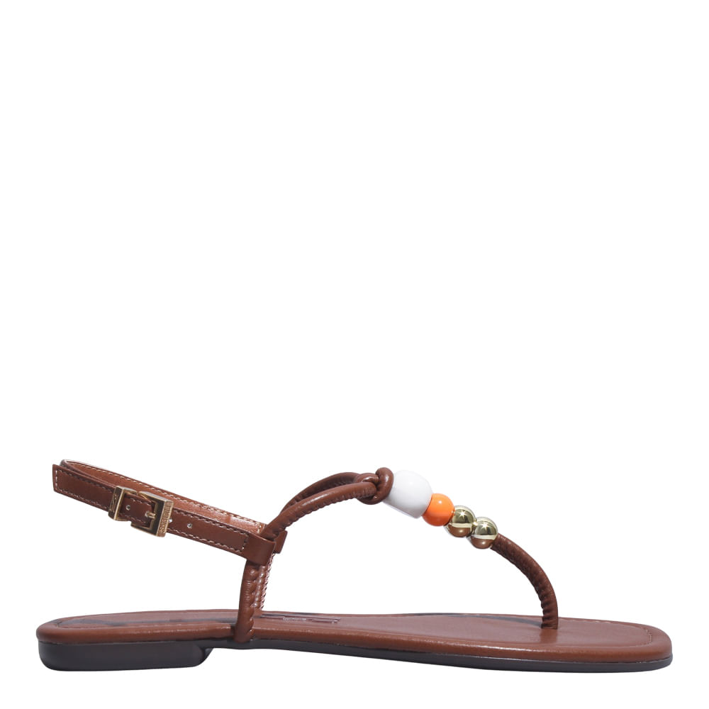 Rasteira Bico Quadrado Napa Soft Marrom