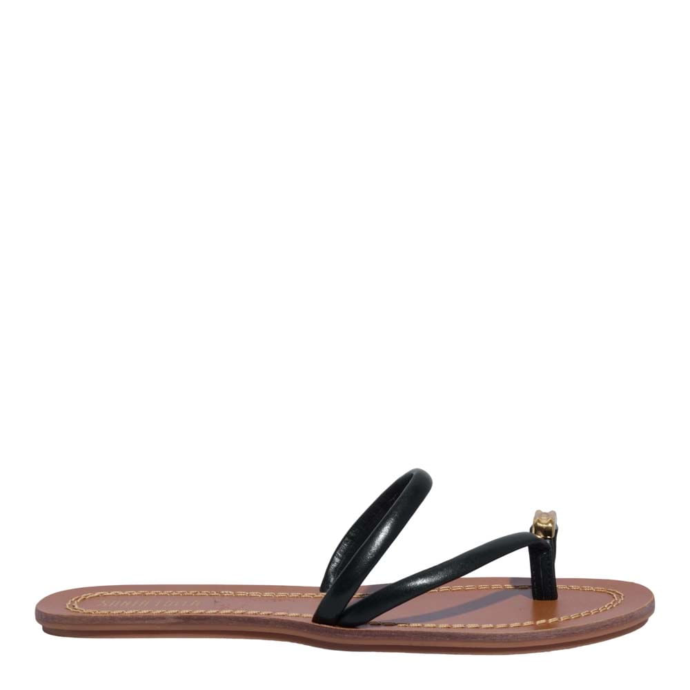 Rasteira Couro Nobre Soft Preto