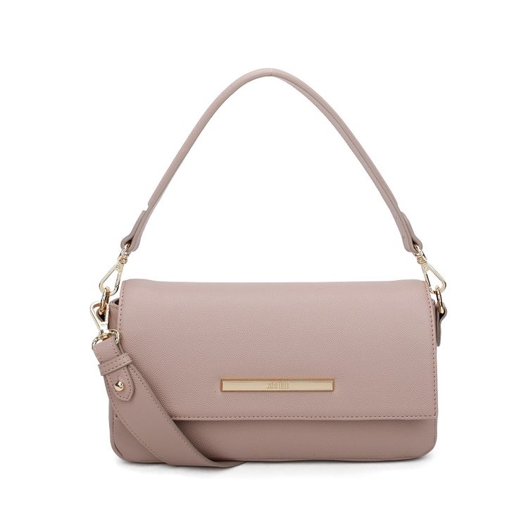 Bolsa baguete média nude rosado - santalolla