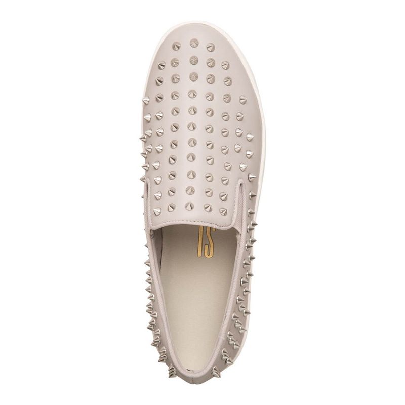 Tênis slip on spikes sola alta cinza - santalolla