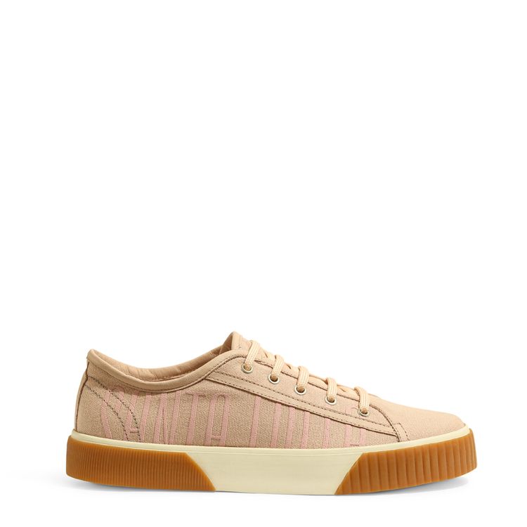Tênis slip on tecido bege - santalolla