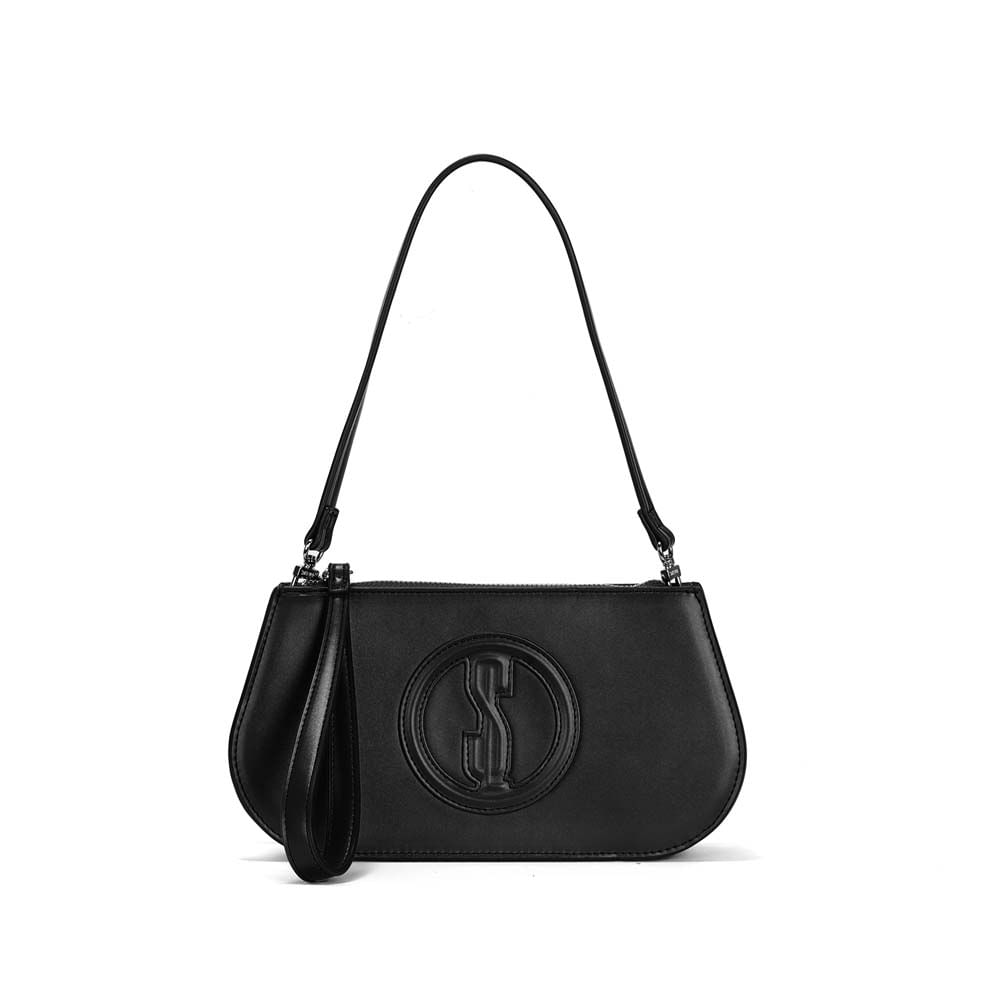 Bolsa Clutch Soft Preto Alça De Ombro