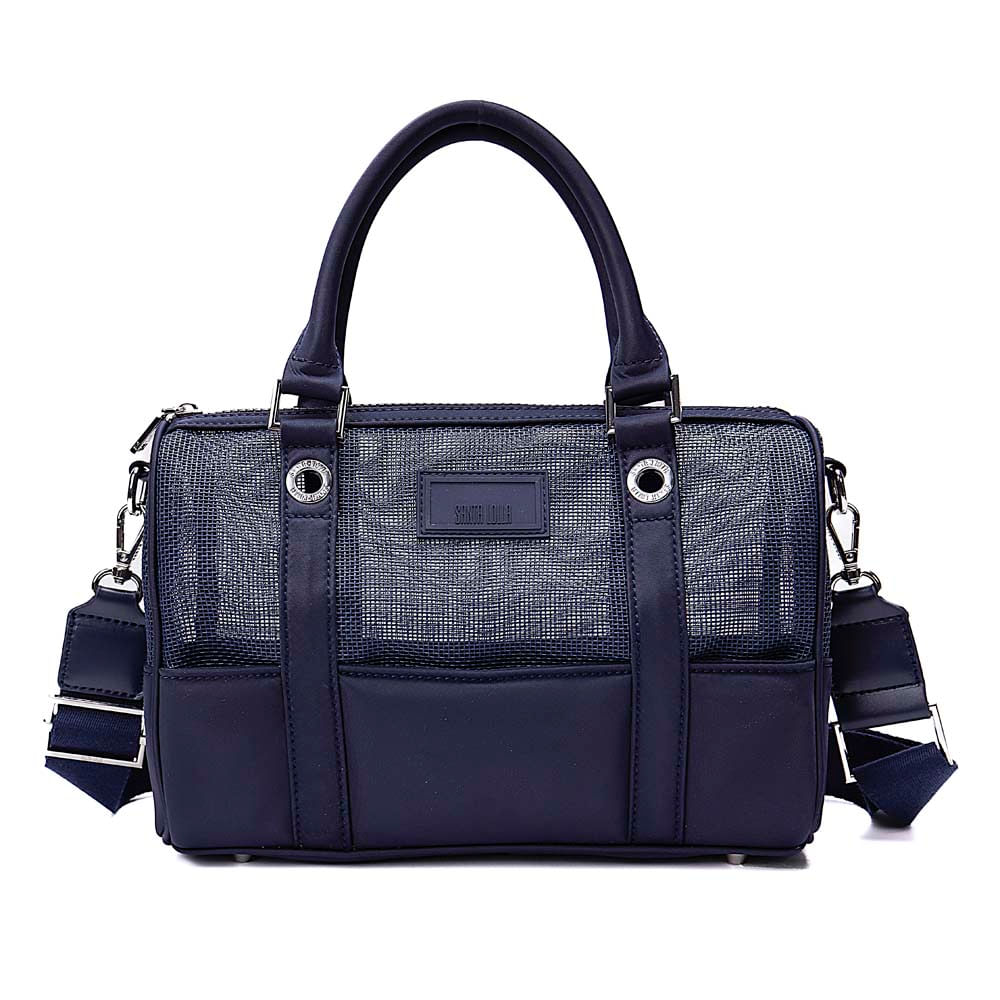 Bolsa Tote Tela Azul Marinho Alça Dupla