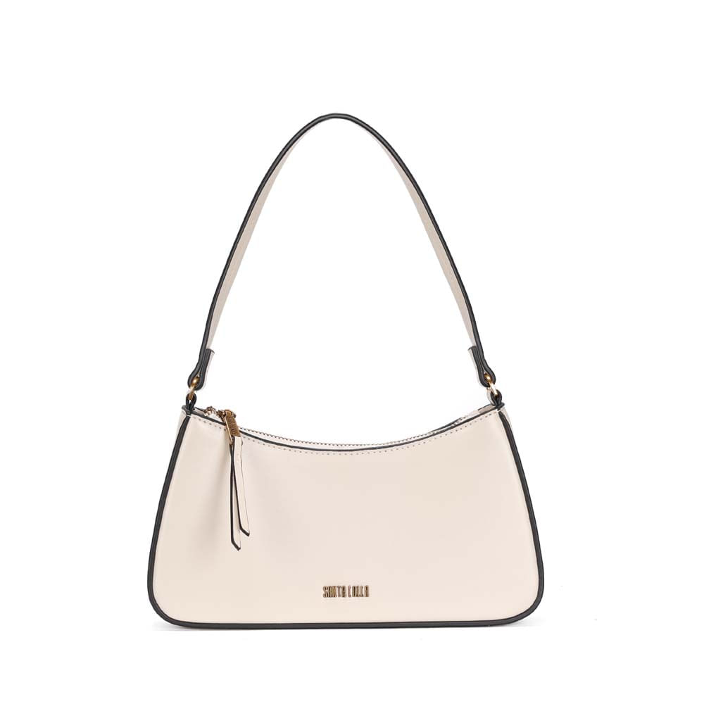 Bolsa Baguete Soft Marfim Alça De Ombro