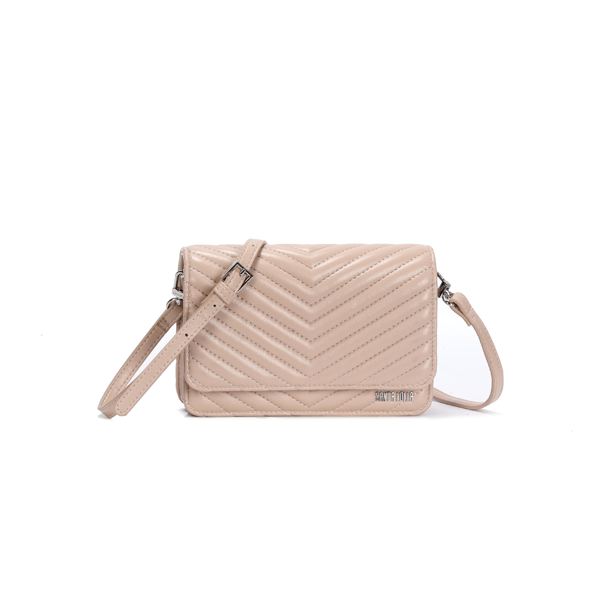 Bolsa Pequena Soft Bege Alça Transversal