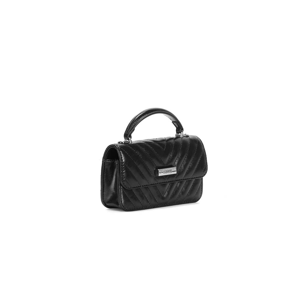 Bolsa Pequena Soft Preta Alça Transversal