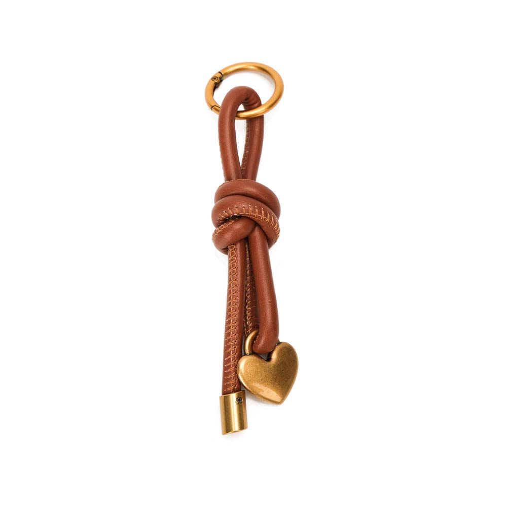 Chaveiro Coração Soft Caramelo