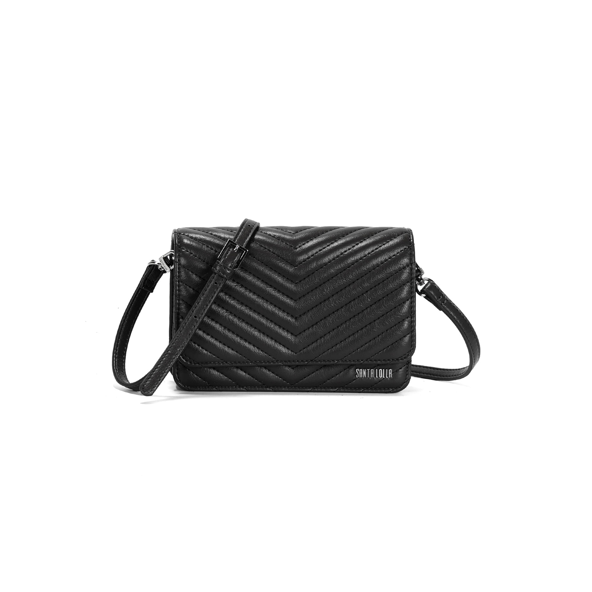 Bolsa Pequena Soft Preto Alça Transversal