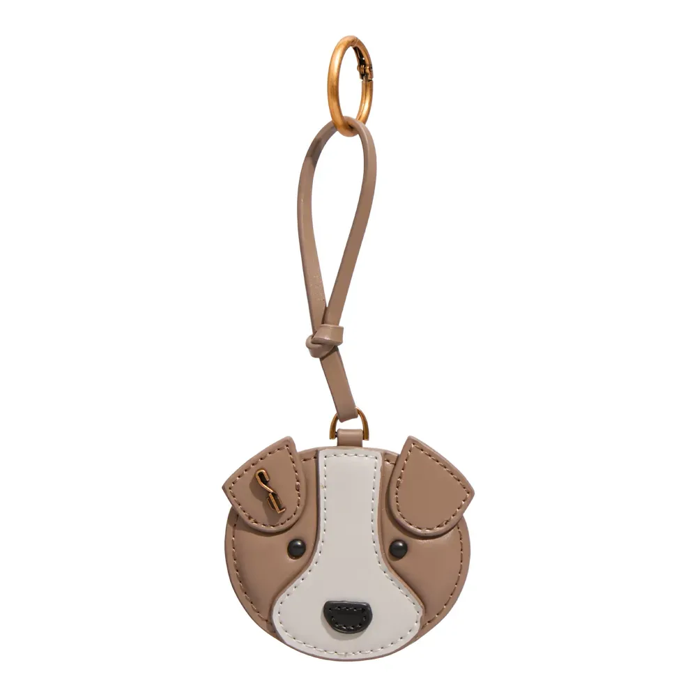 Chaveiro Espelho Cachorro Material Soft Cinza Fog