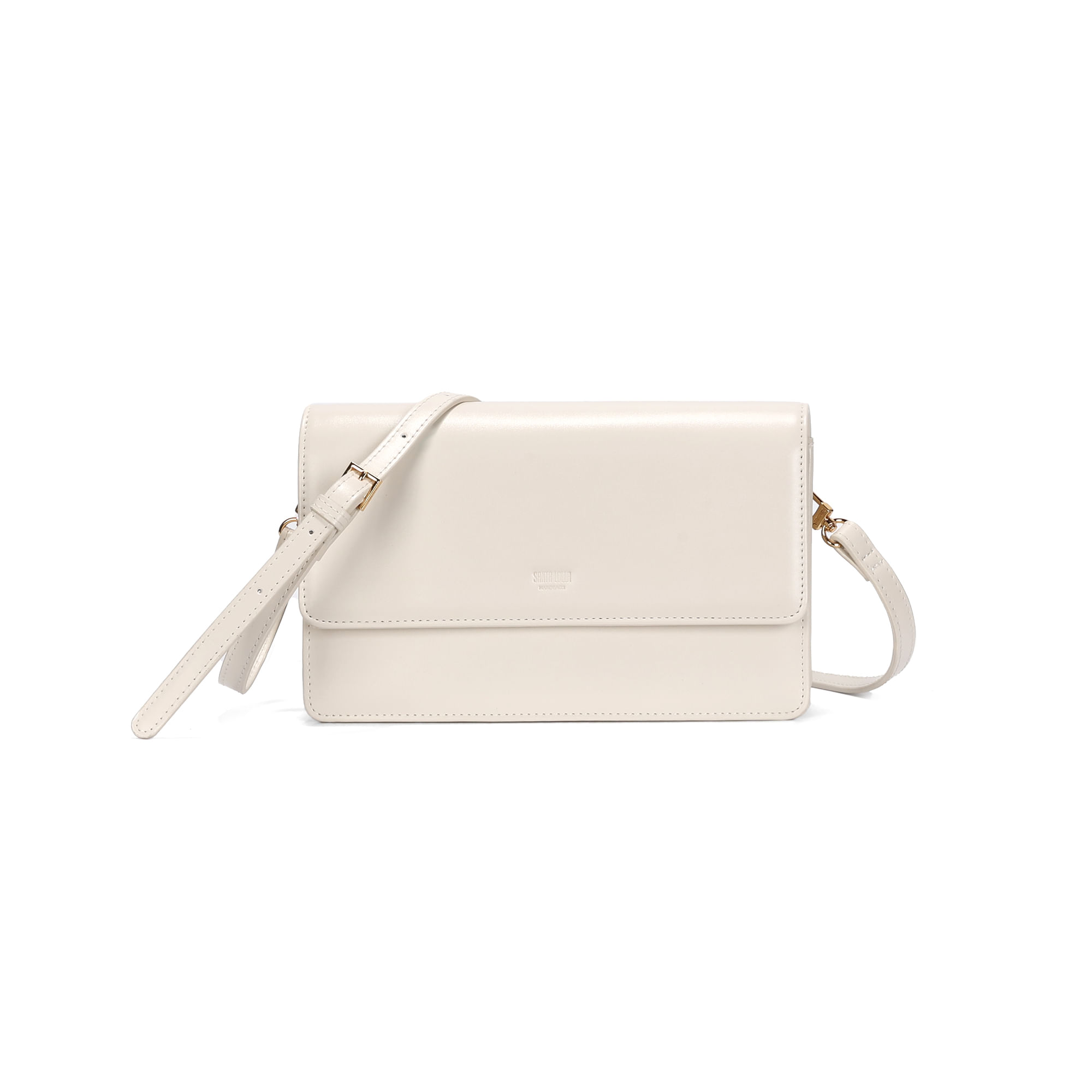 Bolsa Pequena Soft Marfim Alça Transversal