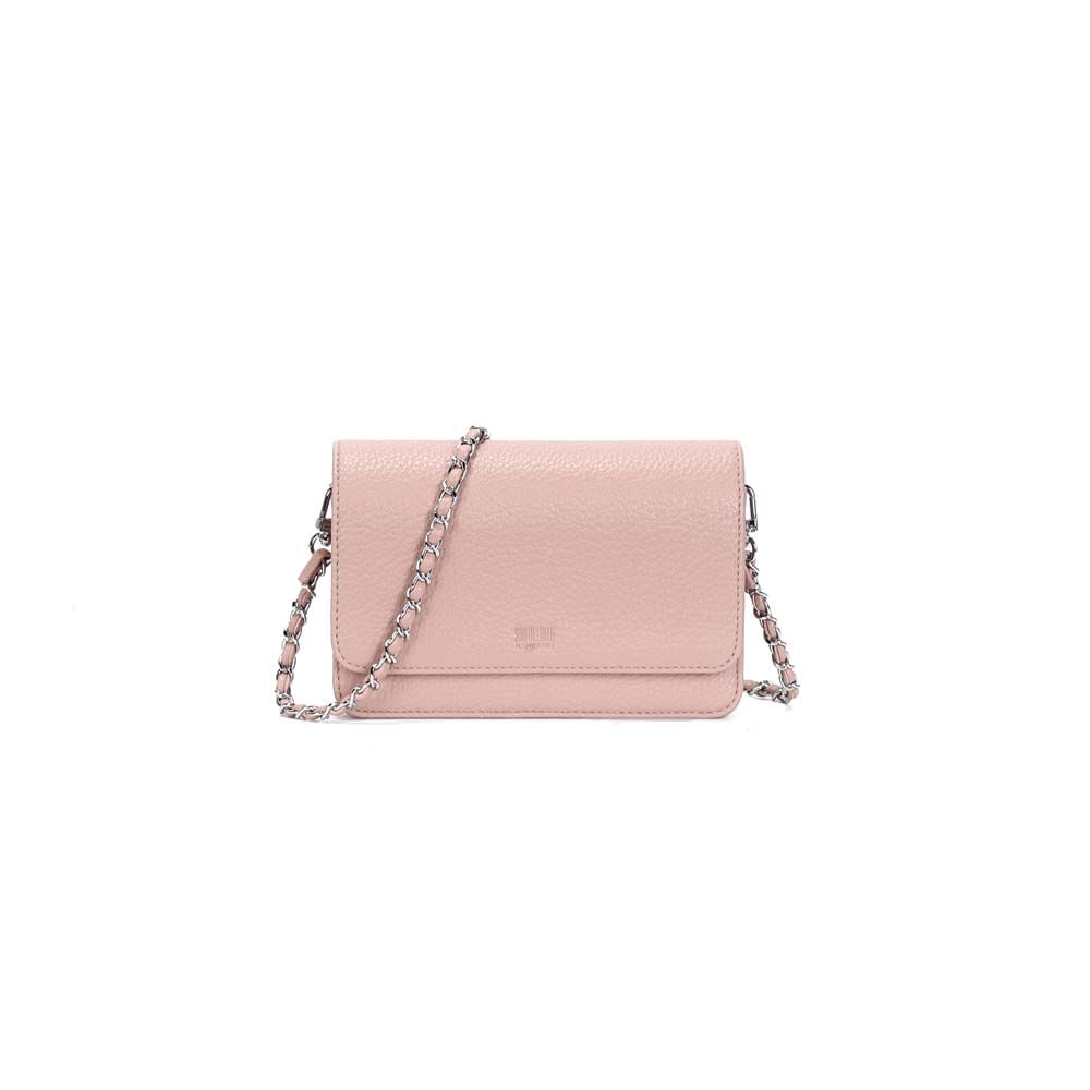 Bolsa Pequena Floater Rosa Alça Transversal Corrente