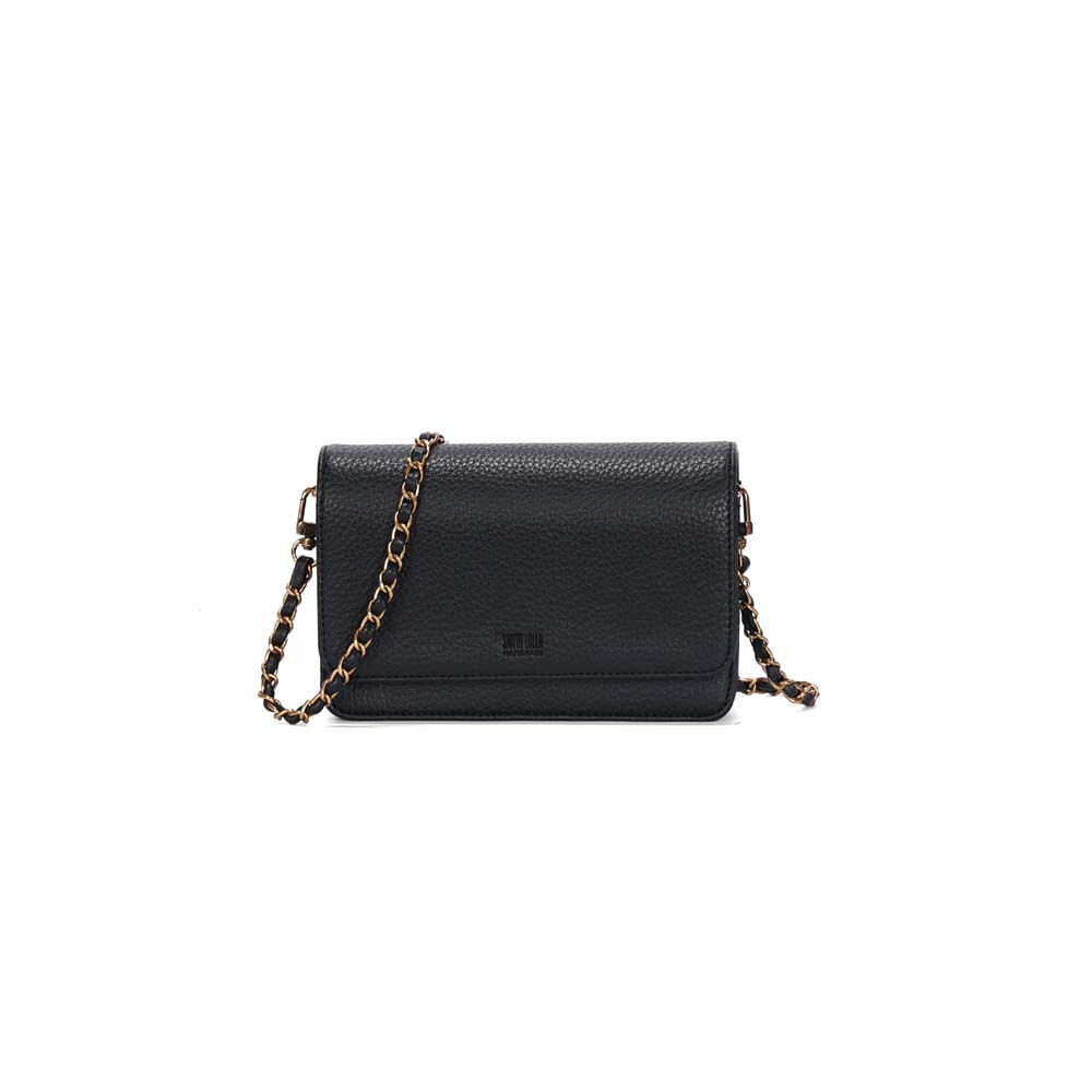 Bolsa Pequena Floater Preta Alça Transversal Corrente