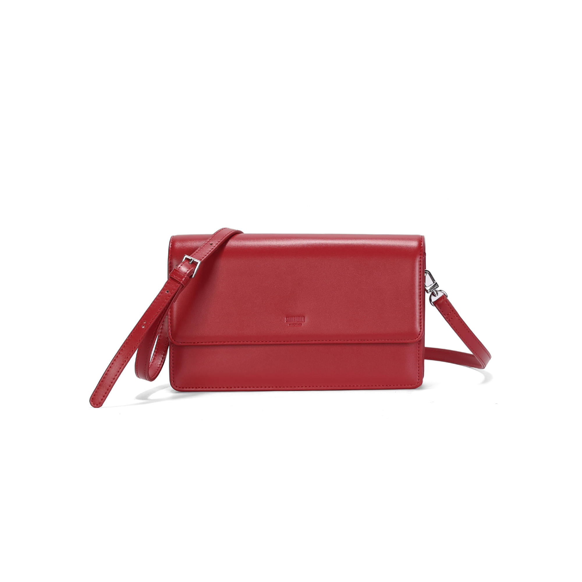 Bolsa Pequena Soft Vermelha Alça Transversal