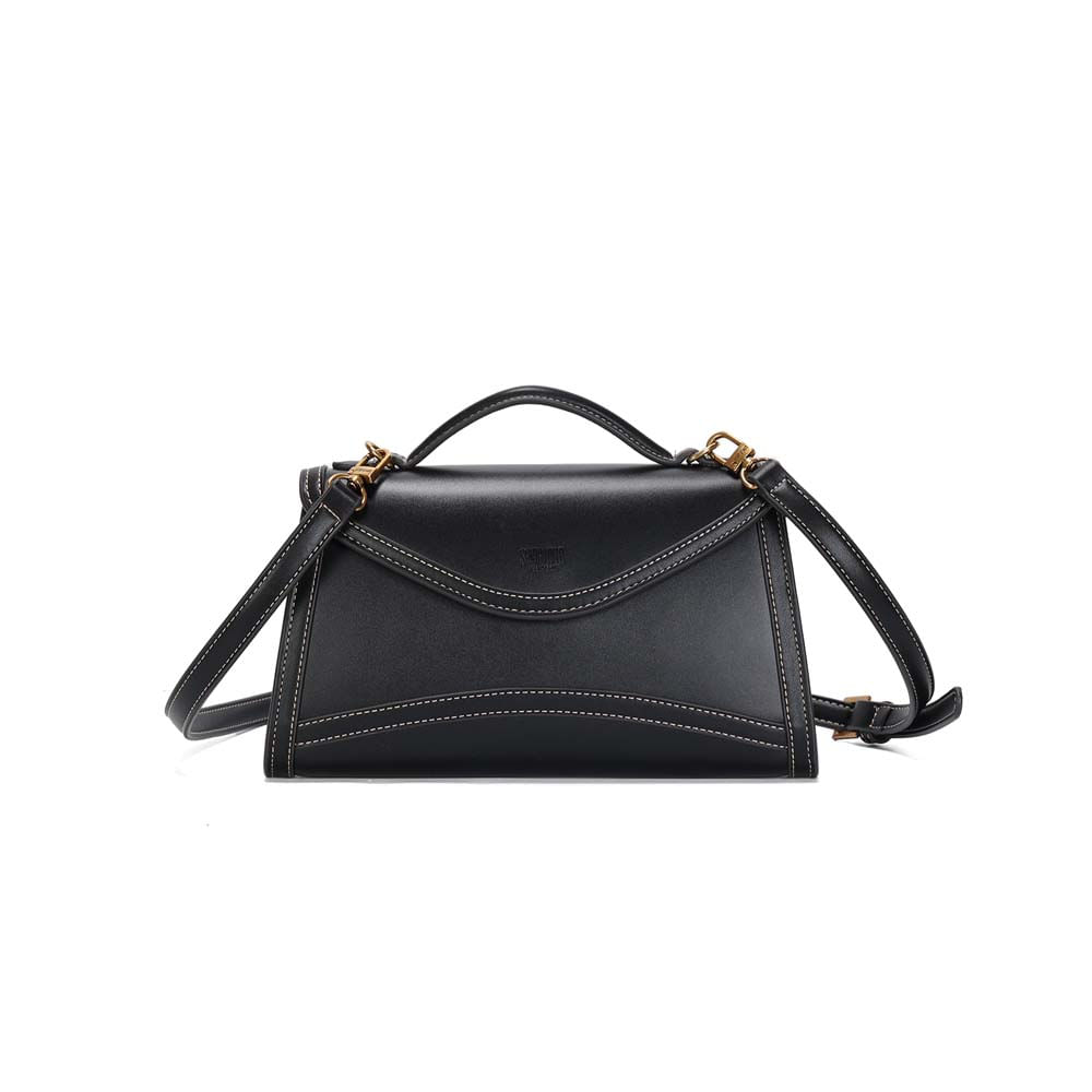 Bolsa Pequena Soft Preta Alça Transversal