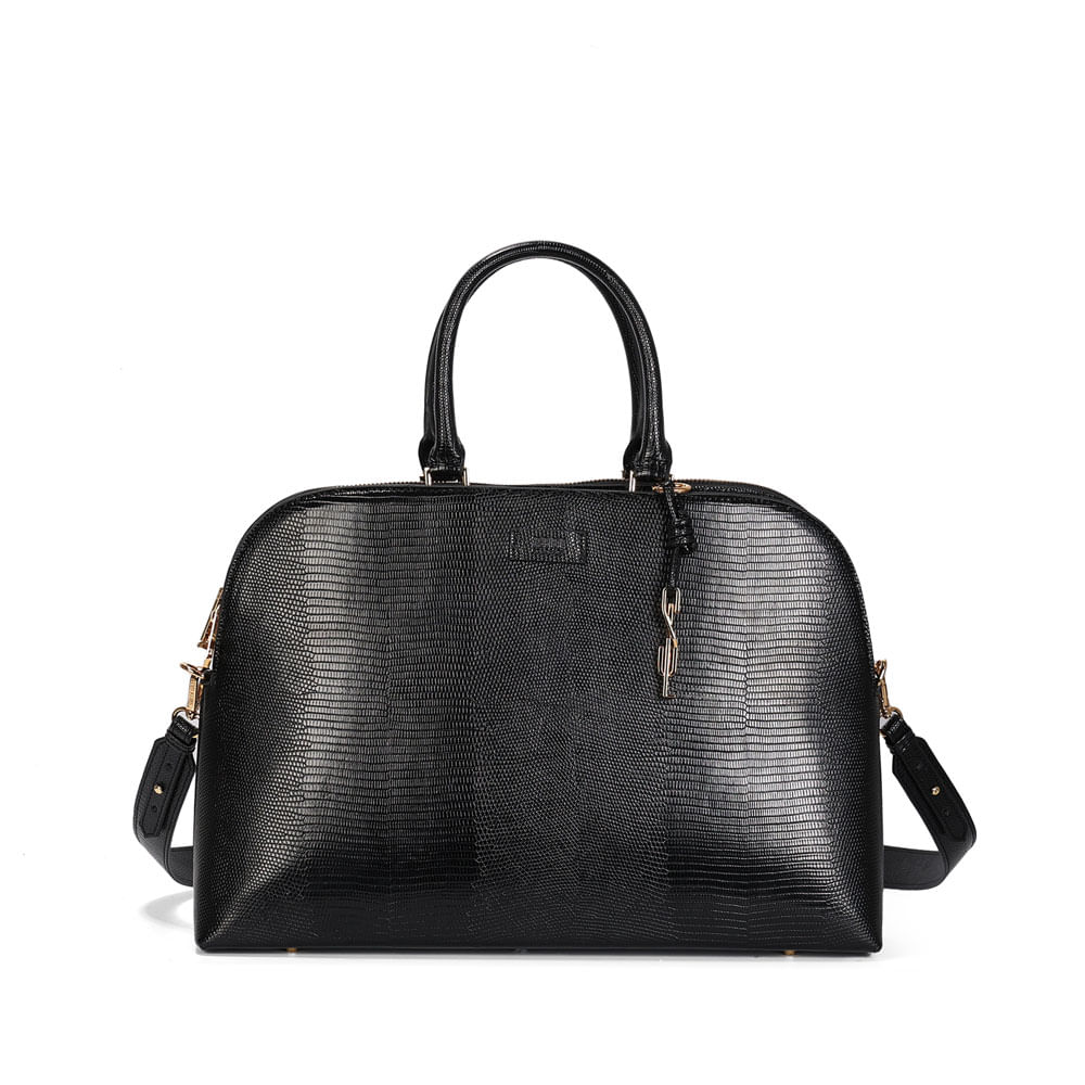 Bolsa G Material Lizard Preto