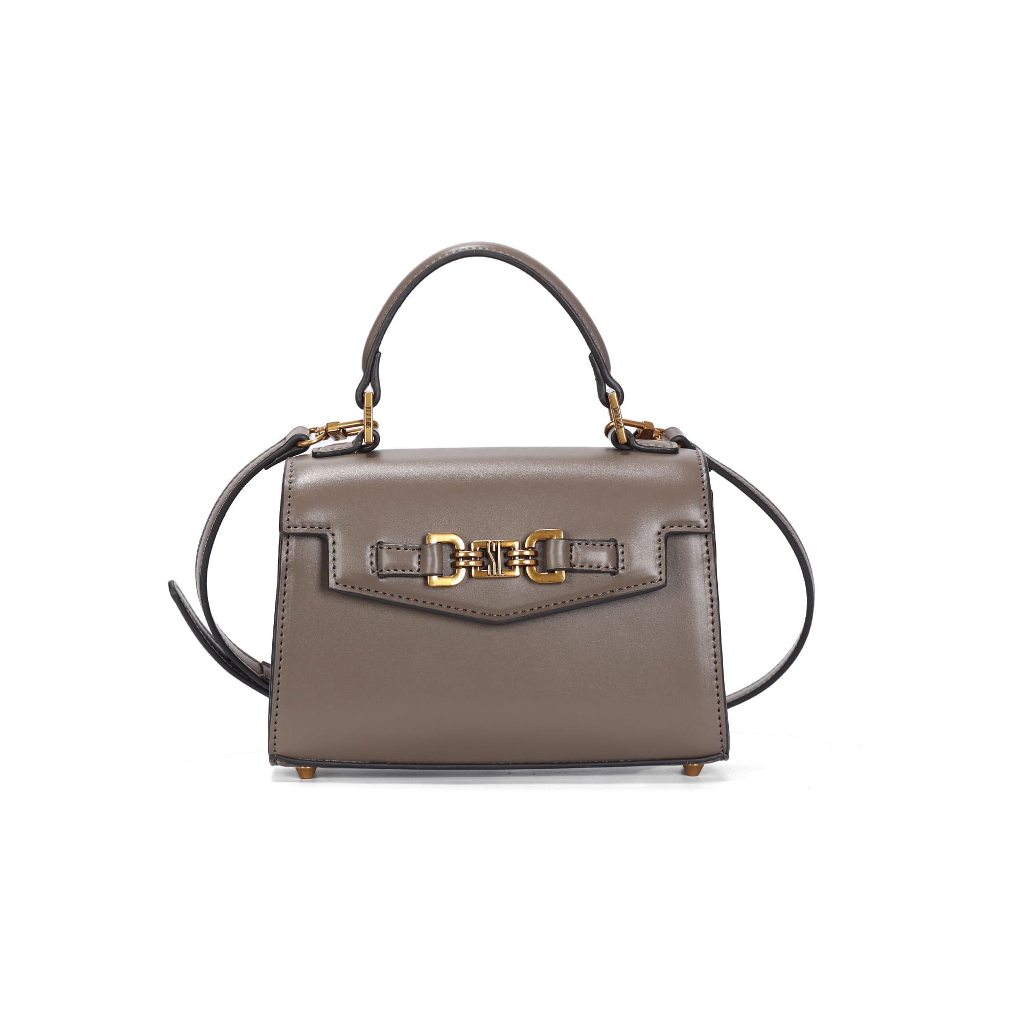 Bolsa Pequena Soft Cinza Steel Alça Transversal