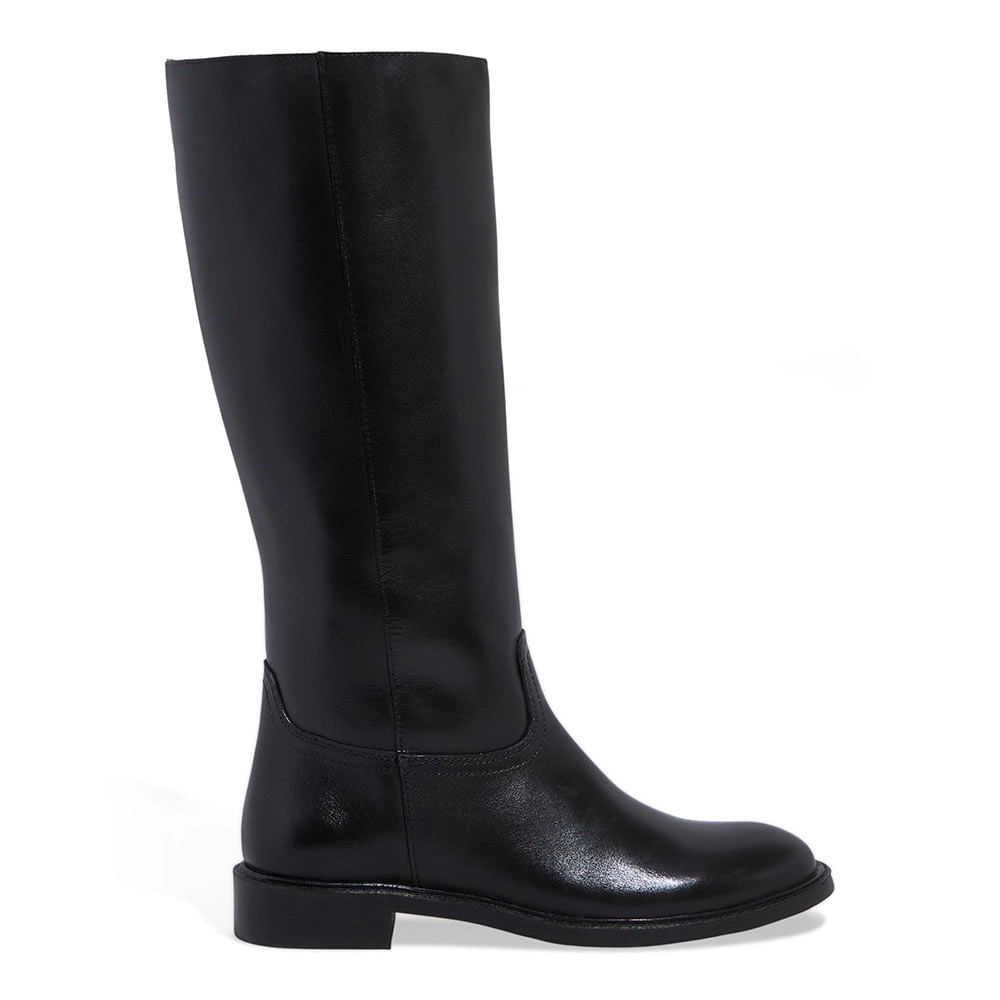 Bota Couro Confort Montaria Preto