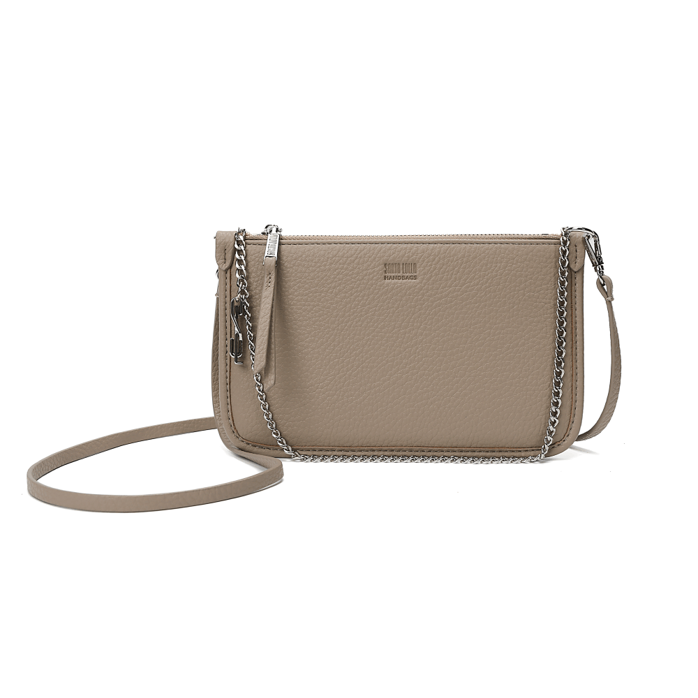 Bolsa Clutch Floater Cinza Granito Alça Transversal