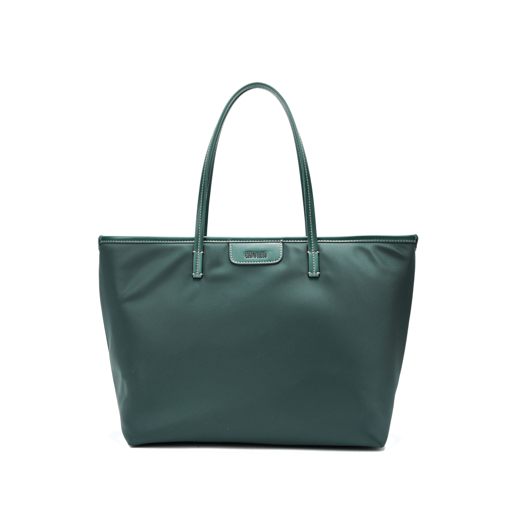 Bolsa Shopper Nylon Verde Alça De Ombro