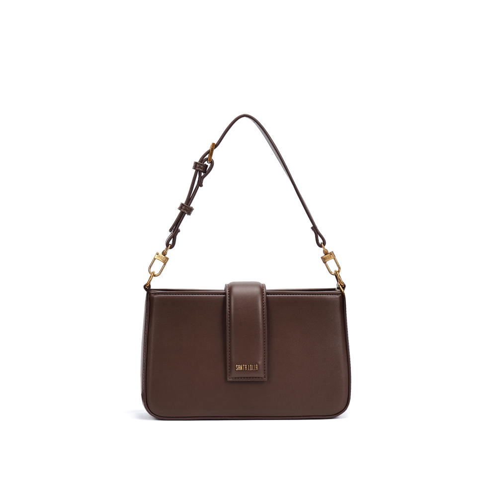 Bolsa Pequena Soft Marrom Dark Alça De Ombro
